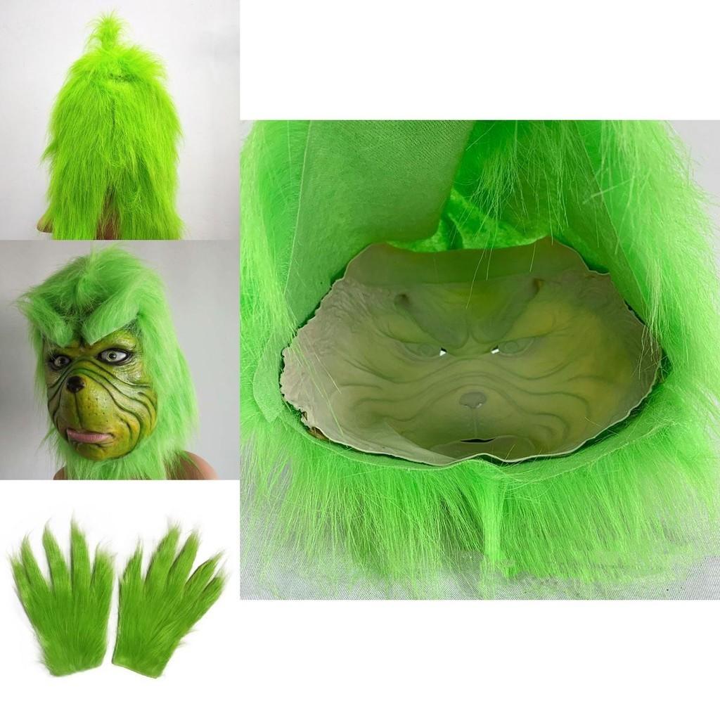 Rukavice Vánoční Grinch pro dospělé Slavnostní sváteční párty Cosplay rekvizity