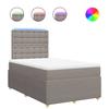 Maison Exclusive - Sommier à lattes de lit avec matelas Taupe 120x200 cm Tissu