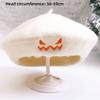 Embroidered Face Painter Hat Lightweight Artist Hat Warm Pumpkin Beret Hat  Autumn Winter Wear