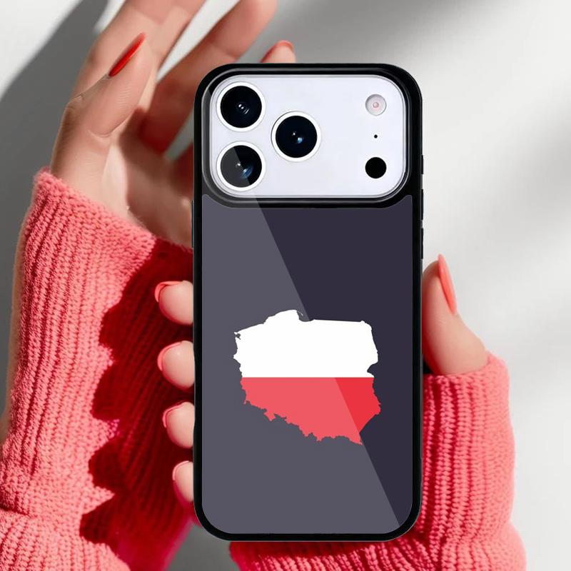Poland Polish Flag Phone Case for iPhone 17 Air 16e 15 14 13 Pro Max Back Cover for 12 11 Pro Coque