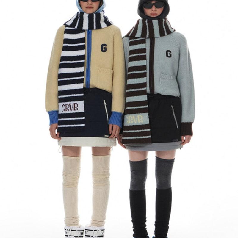 grove 24WT MOLLING STRIPE MUFFLER (3COLOR)