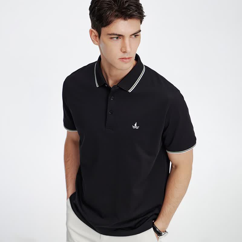 Navigare Atmungsaktives kurzärmeliges Poloshirt für Herren