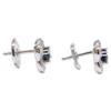 MAUBOUSSIN K18WG Diamond X Sapphire Chance of Love Studs Earring White goldUsed
