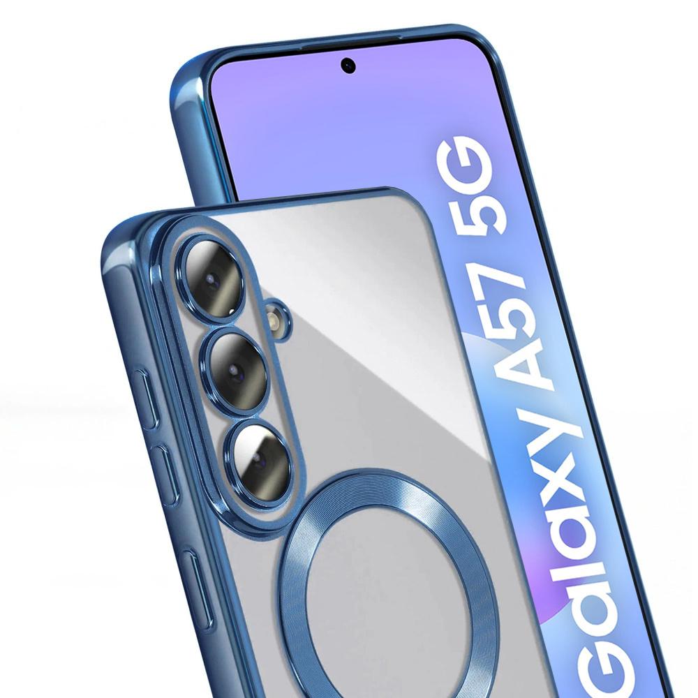 Hülle für Samsung Galaxy A57 5G, Electro MagSafe, blau