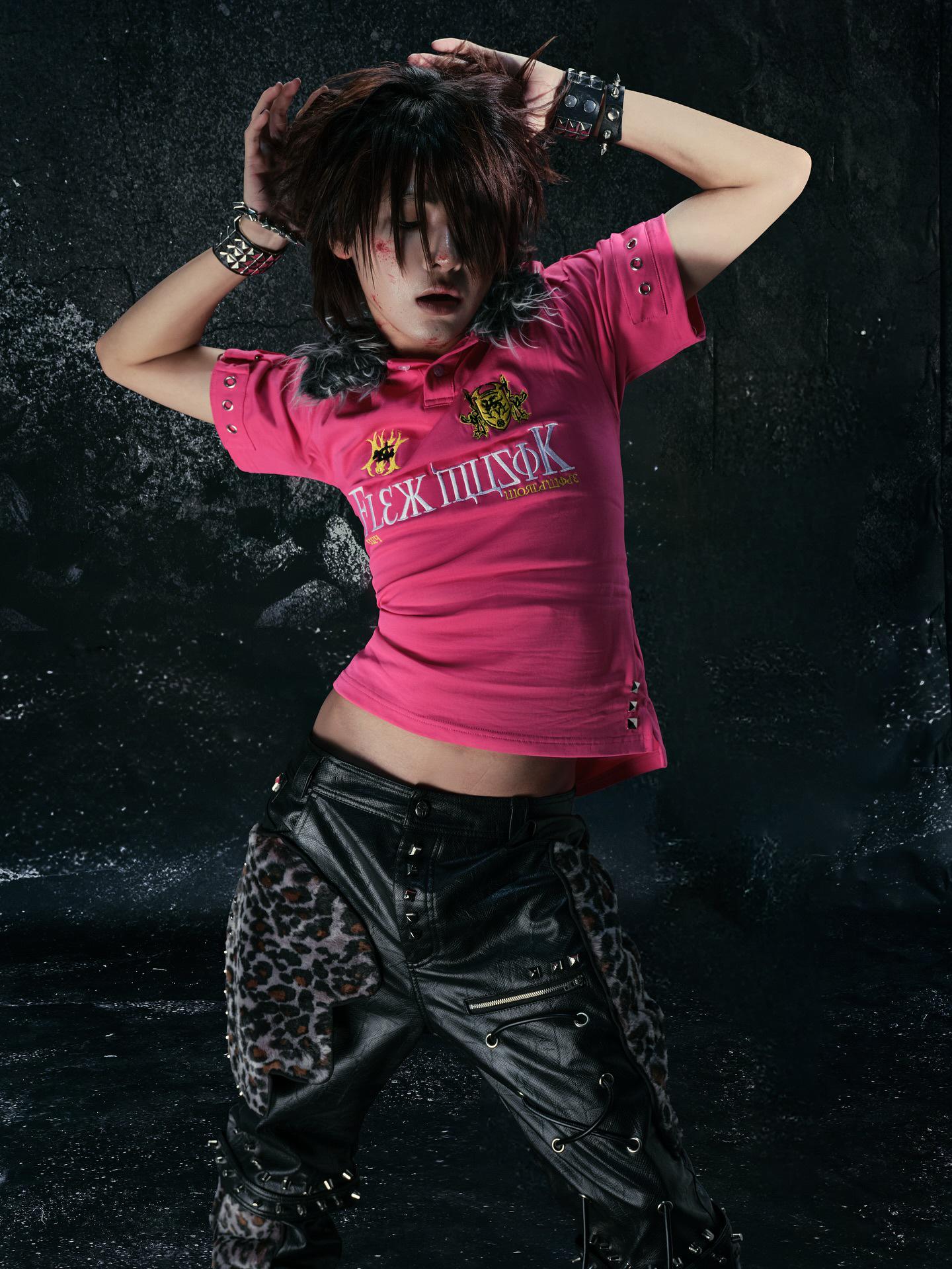 

Summer Embroidered Lapel Polo Shirt - Casual Short Sleeve Crop Top Extra Large рожевий