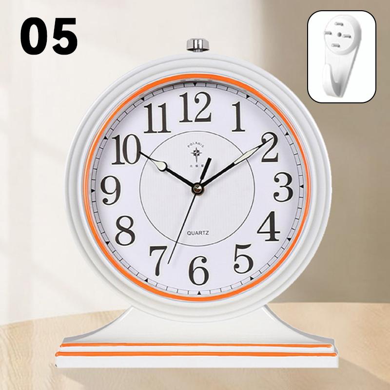 1pc Vintage Tabletop Living Room Desk Clock Retro Home Desktop New Style Clock Display Table Clock Clock