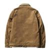Chaqueta Parka Casual de Pana para Hombre de Invierno con Forro de Terciopelo Color Sólido
