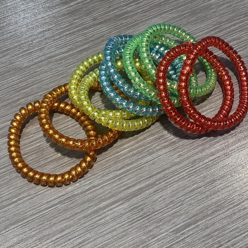 10 buc/set Elastice de păr tip arc de sârmă de telefon pentru femei, culori solide, elastice de păr pentru fete, elastic de păr tip scrunchie telefon