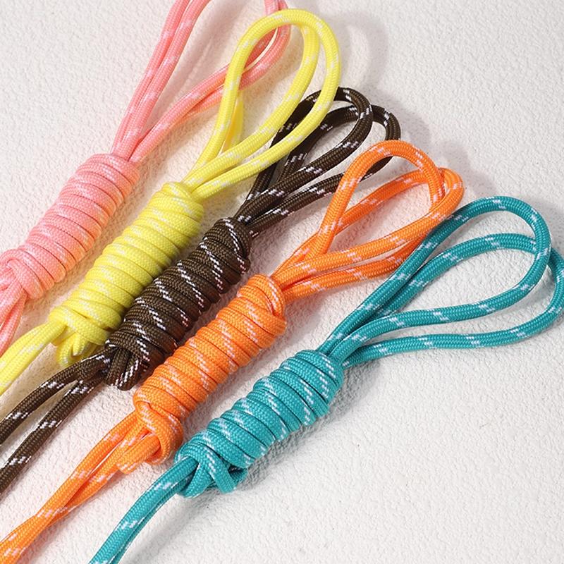 Diy Hand-Woven Mobile Phone Bag Lanyard With 5Mm Thick Colored White Dot Round Cord
