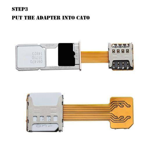 TF Hybrid Sim Slot Dual SIM Kartenadapter Micro SD Extender für Android Phone