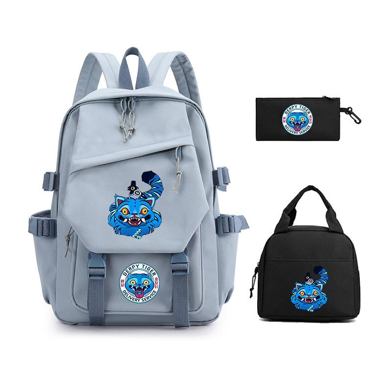 Demon Hunter Girl Group has the same peripheral cartoon printing children's backpack lightweight primary and secondary school schoolbag