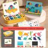 Magnetic Wooden Tangram Puzzle for Kids - Educational Geometric Building Blocks Toy