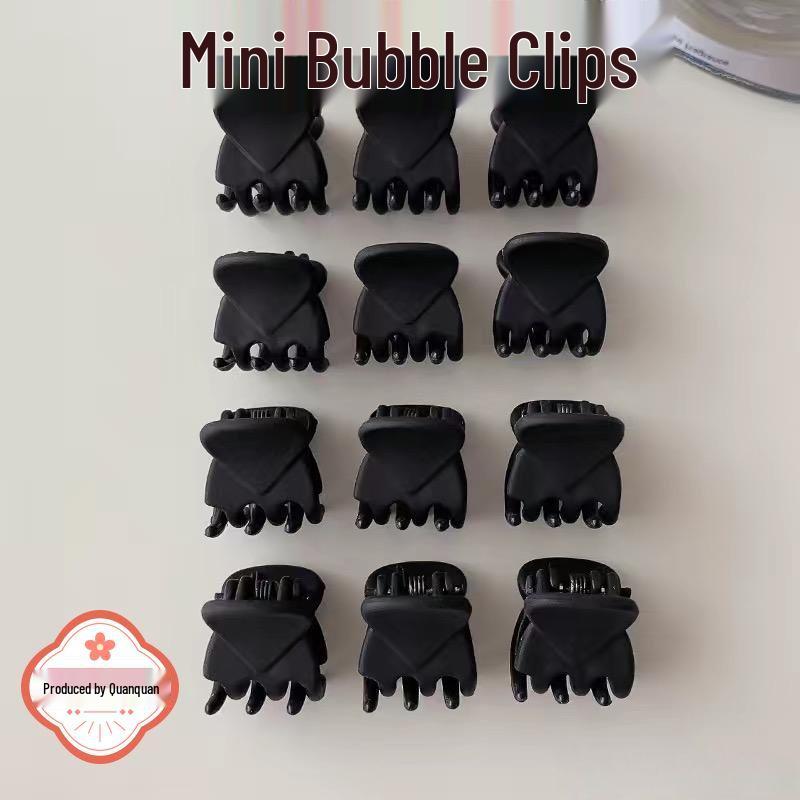 High-Grade Mini Hair Claw Clip for Women: Spring & Autumn Forehead Braiding Accessory, Hepburn Style