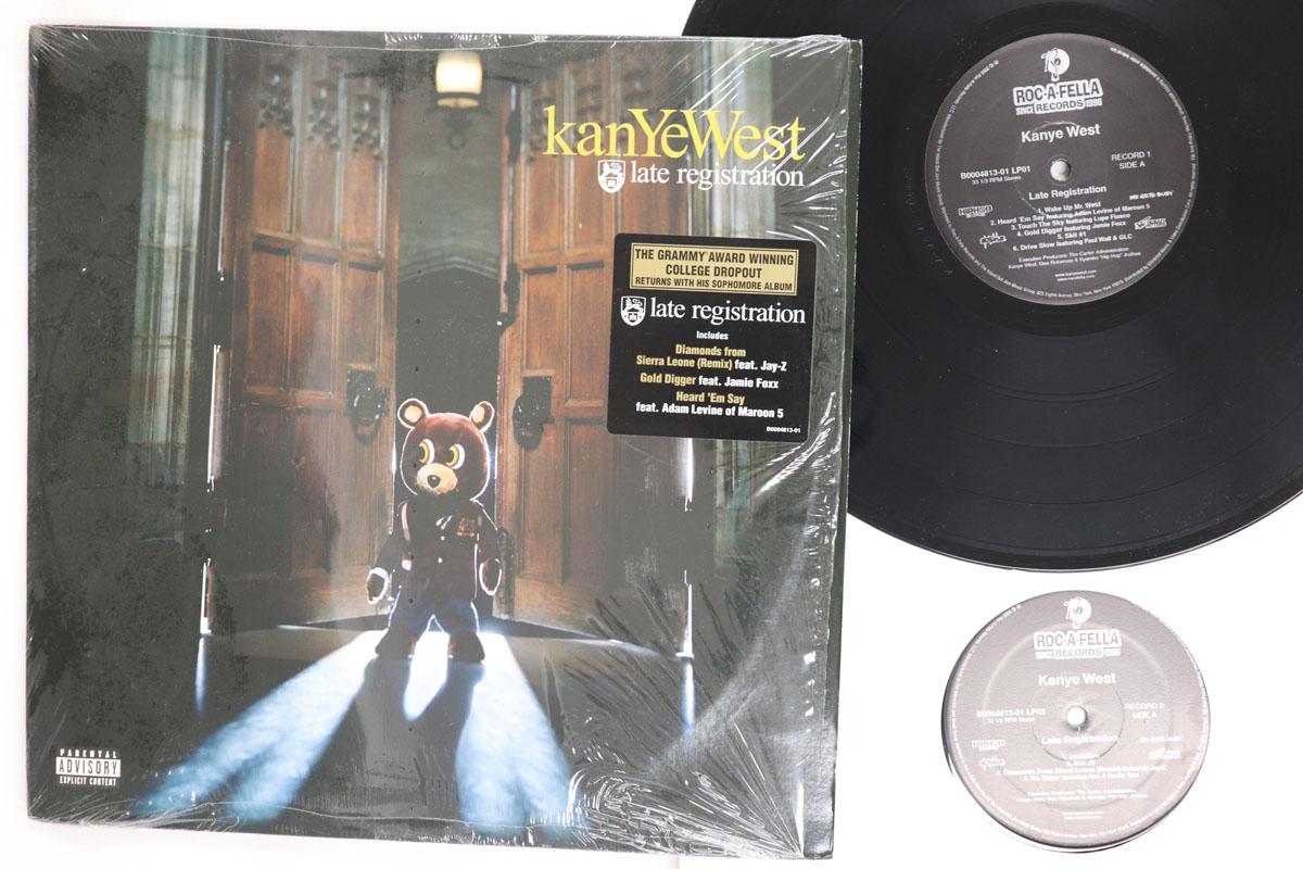 Виниловая пластинка KANYE WEST Late Registration B000481301 ROC A FELLA 2005 США Рэп Хип-Хоп R&B Б/у