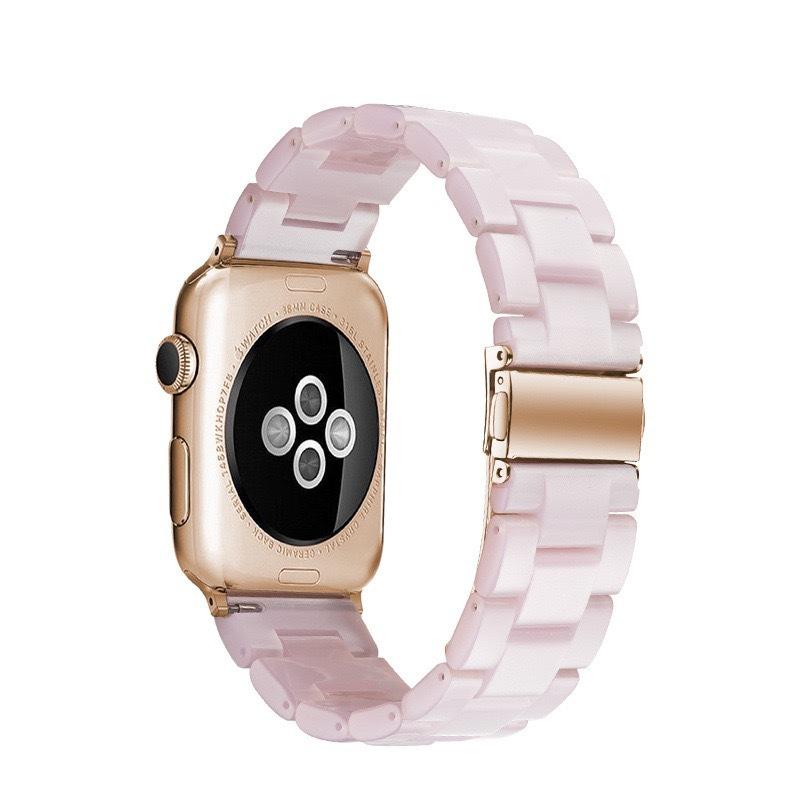 

Bracelet for iWatch 9 8 7 SE Apple Watch Band 38mm 40mm 42mm 44mm 41mm 45mm Resin Band Replacement Series 6/5/4/3 Watchband Pink 38mm 40mm 41mm розовый