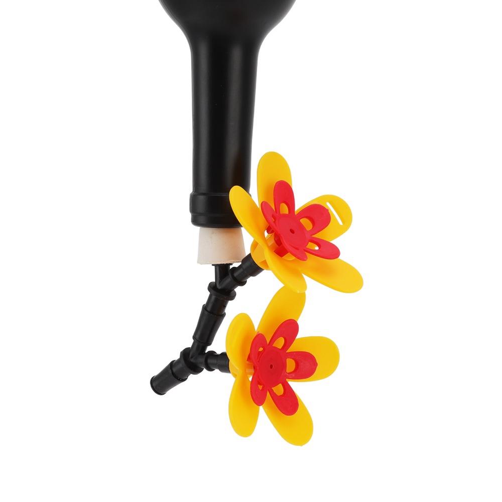 Hanging Design DIY Hummingbird Feeder Dual Flower Hanging Hummingbird Feeder For Courtyard