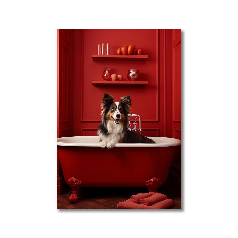 Funny Animals Toilet Canvas Painting Prints Gorilla Elephant Cat Dog Wall Art Poster Picture for Bathroom Room Home Decoration
