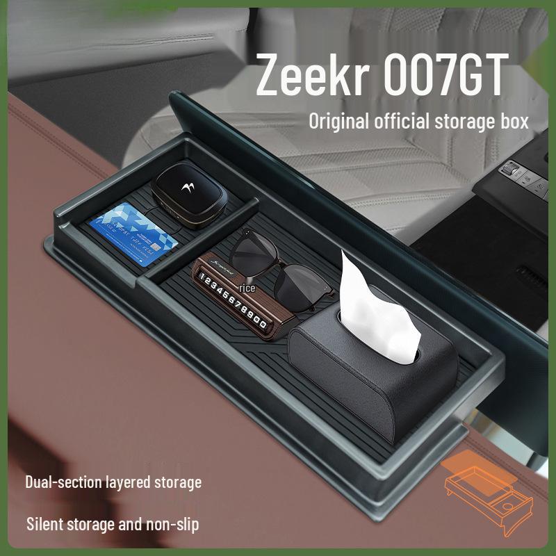 Zeekr 007GT Console & Screen Storage Box with Tissue Holder – Car Accessories Upgrade