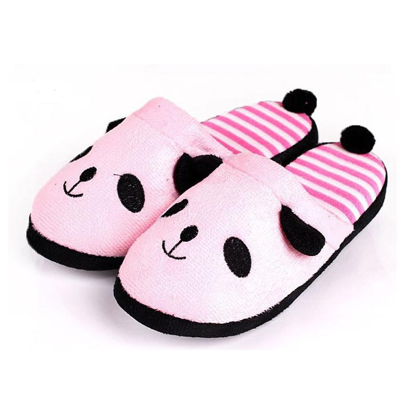 2024 New Women Flat Shoes Female Slippers Lovely Cartoon Panda Home Floor Soft Slippers Female Shoes Chausson Femme Slides