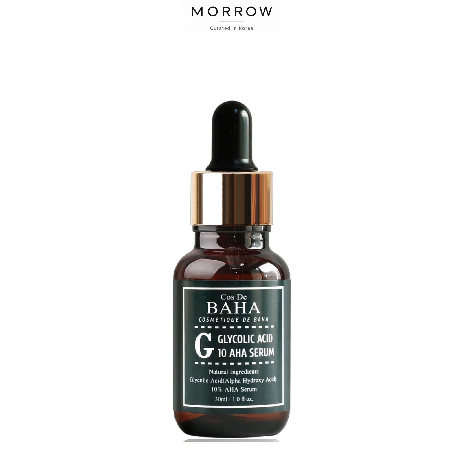 COS DE BAHA G Glycolic Acid 10% AHA Exfoliating Serum for Dead Skin Care 30ml 30ml 1EA