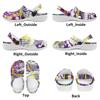 Printed EVA Slip On Clogs Unisex Lightweight Breathable Garden Shoes for Bathroom Beach Pool Home Summer Walking Garden Wear