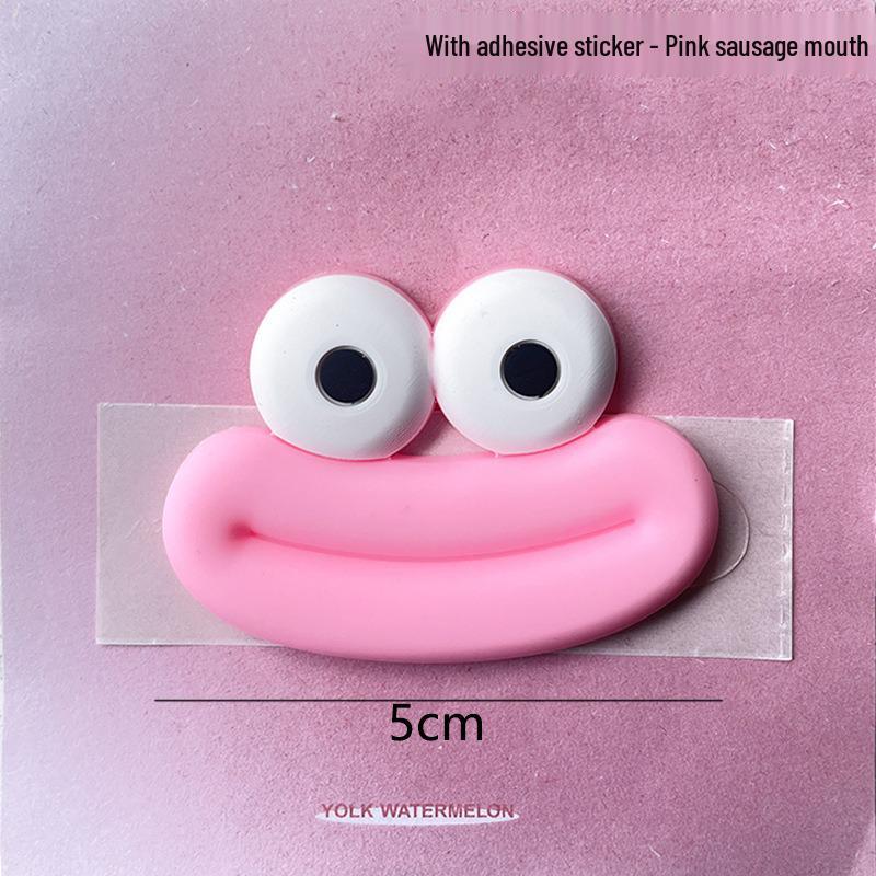 Cartoon Sausage Mouth PVC Charms: DIY Phone Case, Magnet, Shoe Accessories