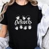 The Outsiders Filmcharakter Porträt Damen T‑Shirt Retro 80er Jahre Film Grafik T‑Shirt Lässiges Streetwear Kurzarm Top