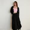 Unbalanced Layered Banding Skirt Es2osk03