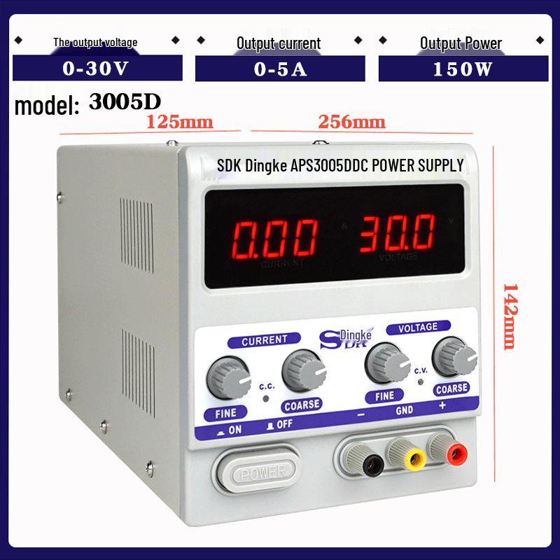Adjustable 15V/30V DC Power Supply with Digital Display for Mobile Repair, Constant Voltage & Current
