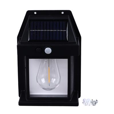Zewnętrzna Solarna Lampa Ścienna Wolframowa 1800mAh Wodoodporna Z Czujnikiem Ruchu Zewnętrzne Oświetlenie Montowane na Ścianie