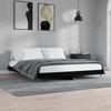 VidaXL Bed Frame Black 200x200 Cm Engineered Wood 832110