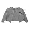 Unisex Retro Streetwear Strickpullover mit CB Rundhalsausschnitt Lockerer Sitz Acryl Pullover Herren Damen