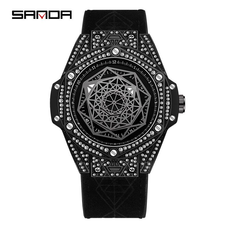 Sanda 7034 Men s Fashionable Luminous Waterproof Automatic Mechanical Watch