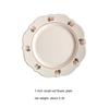 Ins French Household Kitchen Vintage Flower Plate Afternoon Refreshment Cake Ceramic Dish Fruit Salad  Swing Props