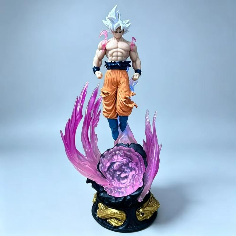 Figura de anime de dragón de 25 cm, Goku Ultra Instinto Super Saiyan, estatua de PVC, modelo de adorno, colección de juguetes de regalo.