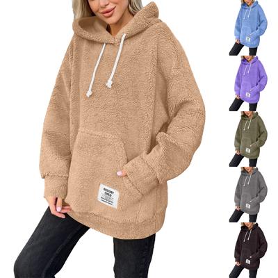 Abrigo de Mujer de Moda y Casual con Capucha Peluda y Mangas Largas