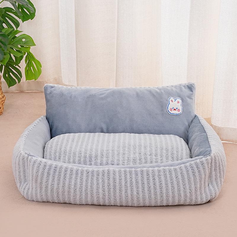 Winter Warm Pet Sofa Bed - Thickened All-Season Nest for Cats & Dogs
