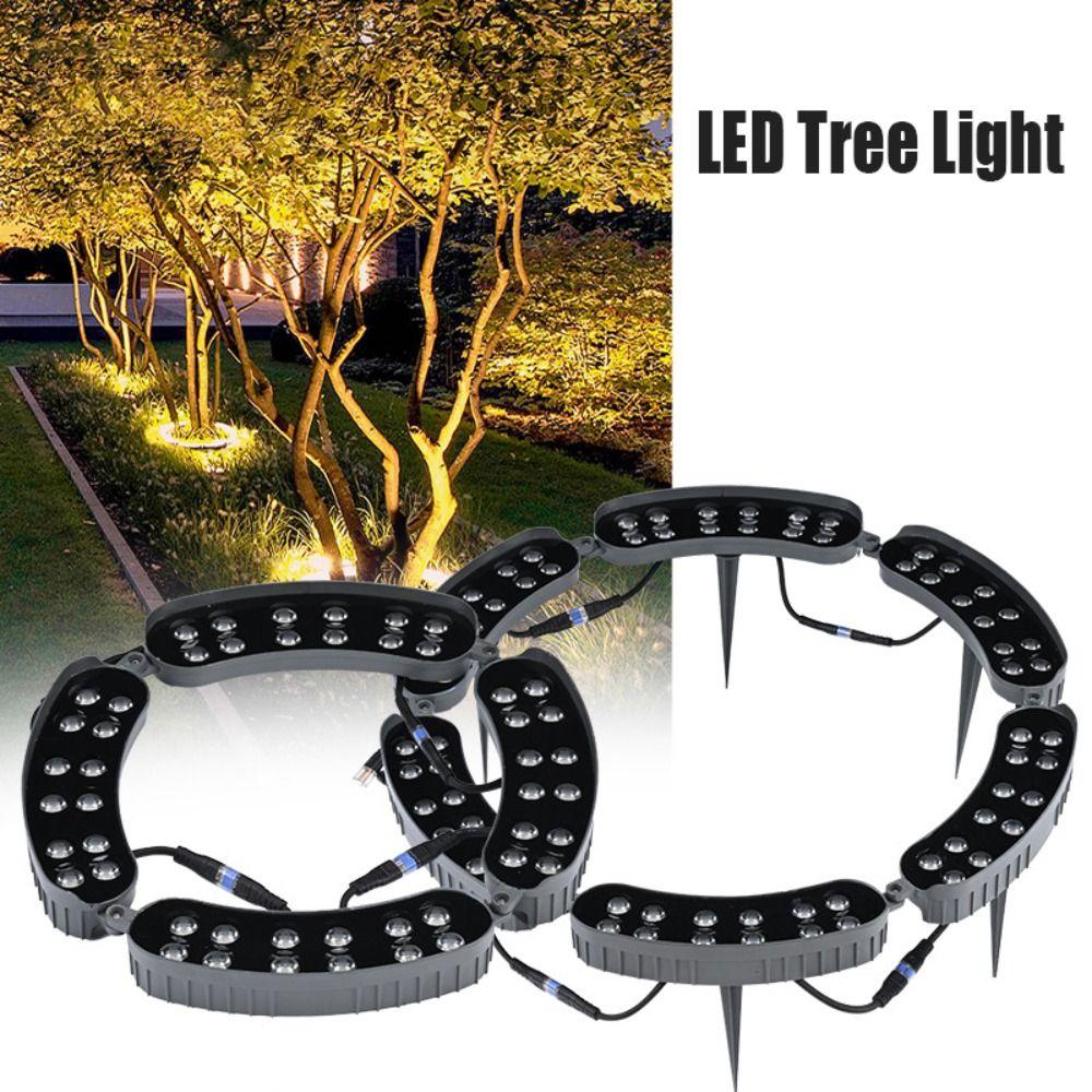 Energy Saving Aluminium LED Tree Hugging Light With Ground Plug Waterproof IP65 LED Night Decor Lamp Warm Light Tree Lamp Garden