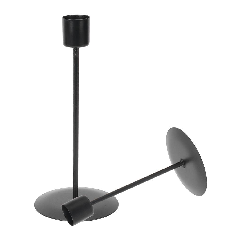 Candle Holders Set of 2 Metal SingleHead Vintage Decorative Candlesticks for Wedding Dinning Party Home Decor(Gold )