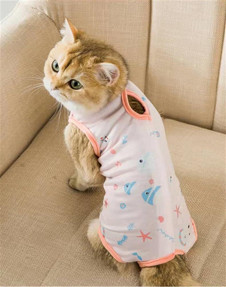 Soft Comfortable Dog Cat Spay Recovery Suit Post-Surgery Care Clothes Puppy Weaning Clothes Pet Jacket Dog Clothes