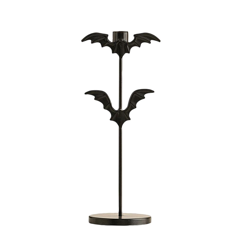 Halloween Candlestick Assembly, Iron Candlestick, Dining Table, Indoor Home Tabletop Decorative Item