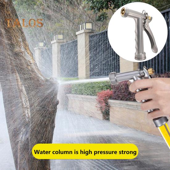 Trädgårdsslangmunstycke Justerbar spray Vattenflöde Läckagesäkert Högtryck Pistolgrepp Vattenmunstycke Spruta Trädgårdstillbehör