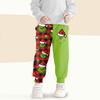 Kids' Fashion Christmas Print Loose-Fit Waistband Casual Sweatpants