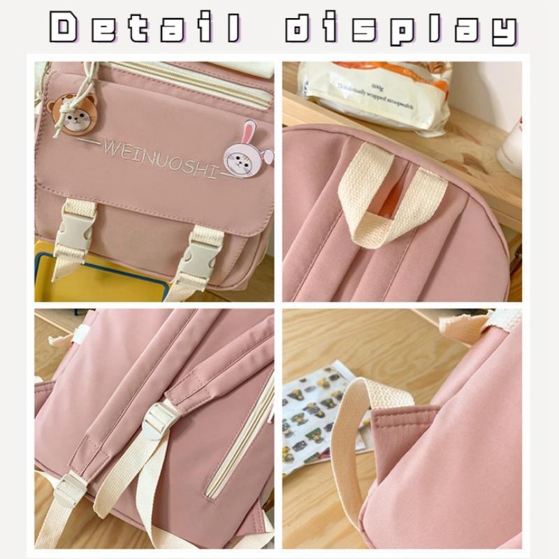 Korean Version of Female High School Students Middle School Students Large Capacity Backpacks Travel Backpacks Leisure Cute Backpacks