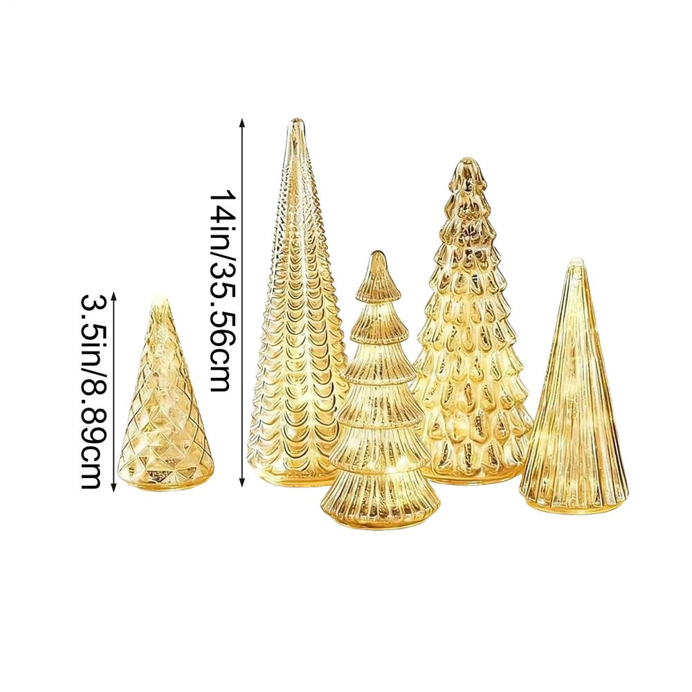 

LED Christmas Tree Small LED Acrylic Home Decor Small Christmas Tree with Lights for Outdoor Desk Table Fireplace Living Room As Show