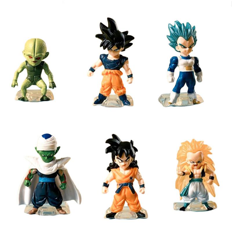 8 Pcs/Set Dragon Ball Z Action Figures Mini Small Statue Master Broli Goku Kame Sennin Tien Shinhan Chiaotzu PVC Model Kid Toy