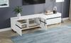 180*40*49cm High-Gloss TV Cabinet with 4 Cabinets and Adjustable Dividers, Cabinet with 8 Table Legs, Load Capacity 52kg, Suitable for 80-Inch TVs