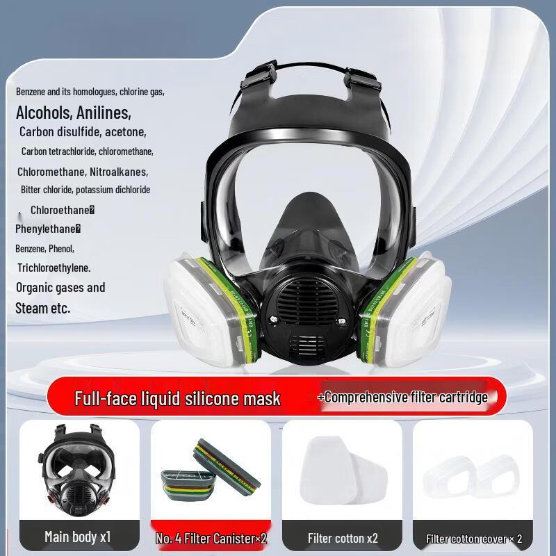 DAXTE Full Face Gas Mask Respirator