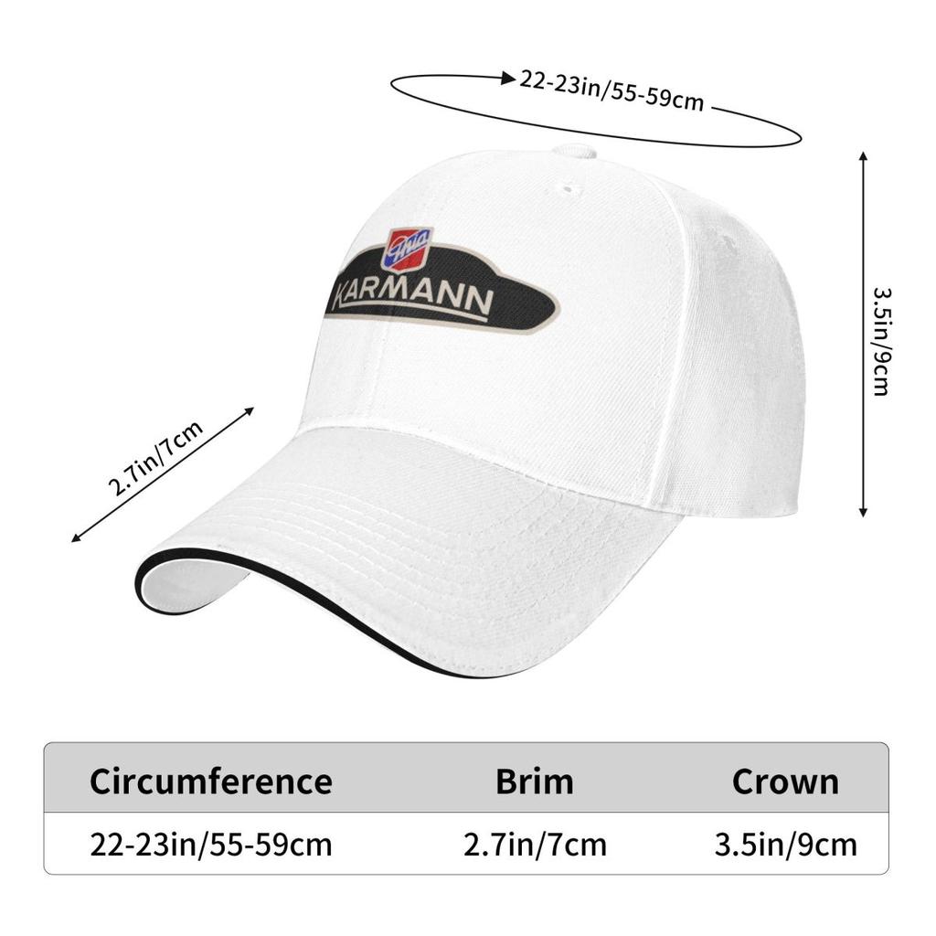 Karmann Ghia Emblem Baseball Caps Snapback Fashion Baseball Hats Breathable Casual Casquette Outdoor For Mens And Womens