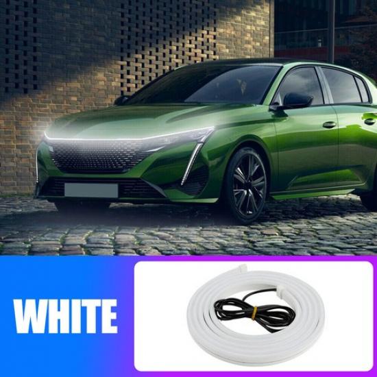 120cm Car Hood LED Light Strip Daytime Running Light Waterproof Flexible Lamp